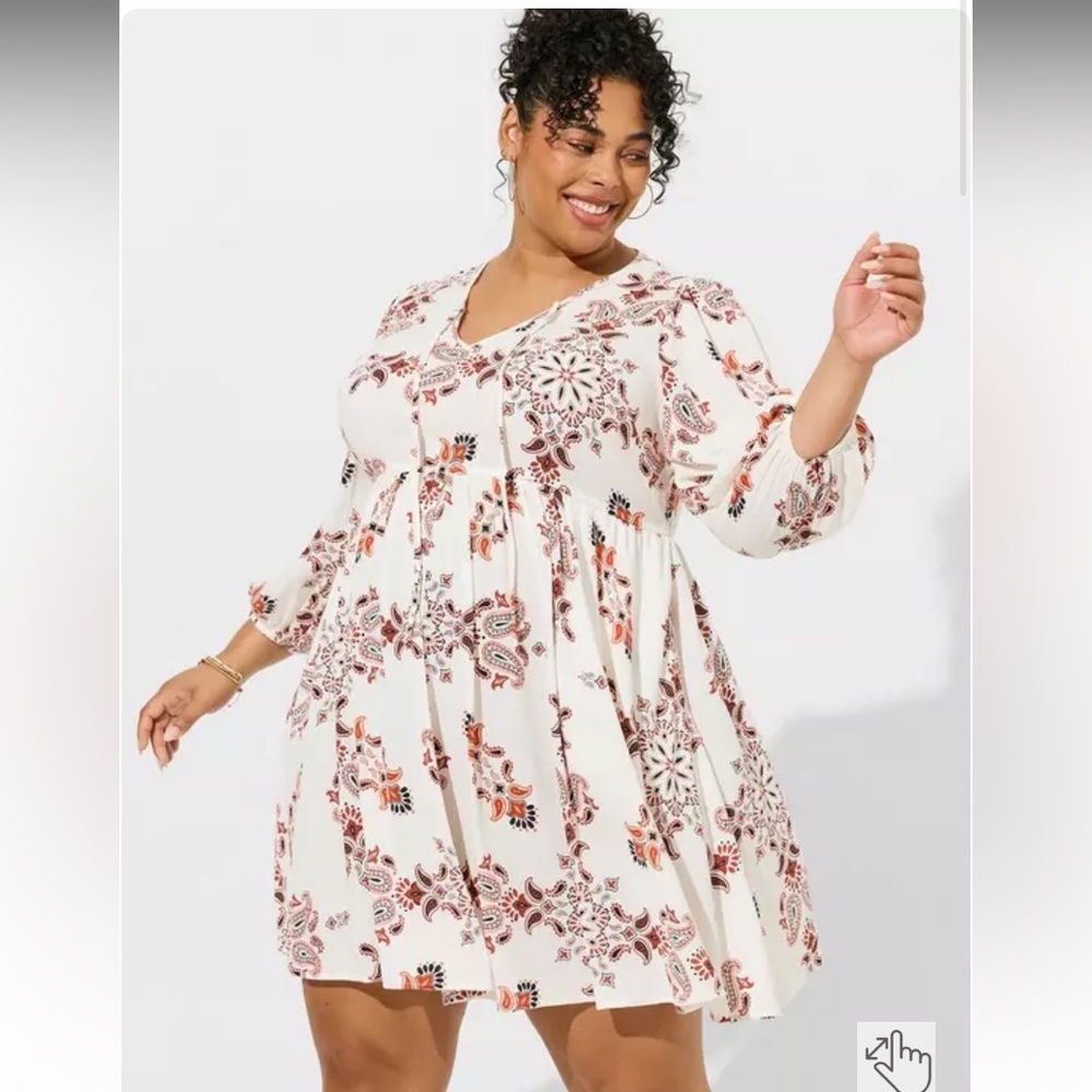 Torrid Mini Gauze Tunic Dress Size 0